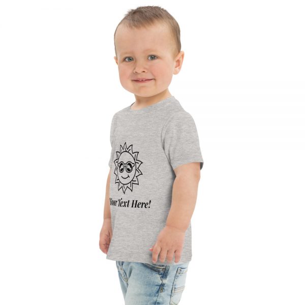 Kids Toddler Jersey T-Shirt - Your Text Here! - Image 3