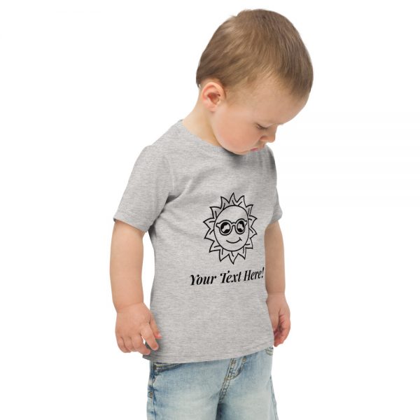 Kids Toddler Jersey T-Shirt - Your Text Here! - Image 2